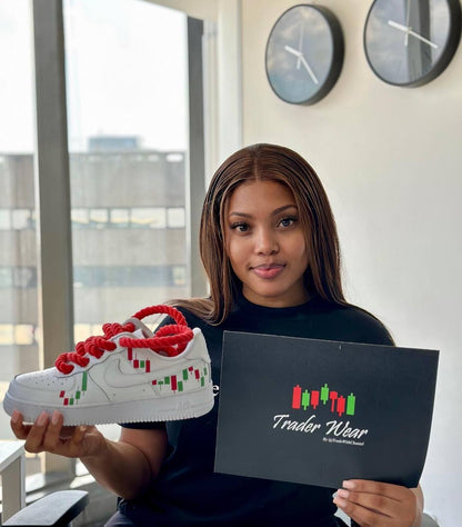 Thick Lace White Custom Air Force 1